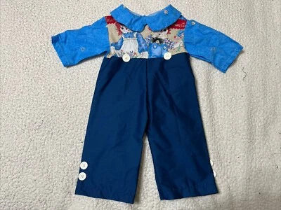 Nuevo sin etiquetas Hecho a mano Años 80 Raggedy Ann y Andy Pantalones de Verano Traje 2-3T Foto 1 de 4