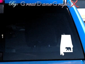 Adesivo decalcomania vinile Alabama Bear Hunting State / colore - ALTA QUALITÀ - Foto 1 di 2