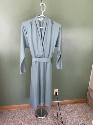 Vintage Robbie Bee Sport Wrap Dress Secretary Teacher Pockets 7 Retro 70s 80s 90 - Image 1 of 4