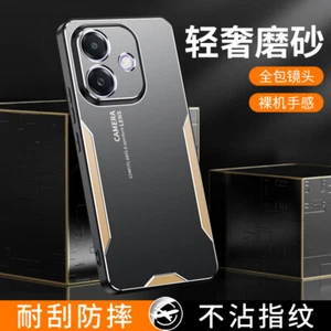 Para OPPO A5 Pro 5G, Lujo Metal Aluminio Armadura Hybird Suave Parachoques Estuche Cubierta - Imagen 1 de 11