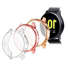 Pack 3 Coques Samsung Galaxy Watch Active 2, 40 mm, Rose/Or Rose/Transparent - Zdjęcie 1 z 9
