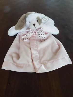 Bearington Baby Collection Lovey Manta de Seguridad Cachorro Perro Borde Satinado Rosa Foto 1 de 4