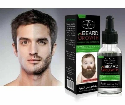 ⭐️⭐️⭐️⭐️⭐️ Aceite para barba aceite para barba cuidado de barba agente para crecimiento de barba para barba fuerte y llena - Imagen 1 de 2