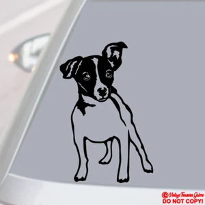 JACK CHI Vinyl Decal Sticker Car Window Wall Bumper Dog Puppy Chihuahua Russell - Picture 1 of 2