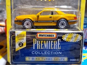 Matchbox Premiere Collection T-Bird Turbo Coupe Gold - Picture 1 of 2