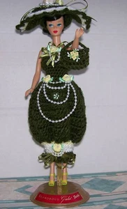 READ:HANDMADE CROCHET GAY PARISIENNE Replica Dress CLOTHING FOR 11" 1959-60 DOLL - Picture 1 of 5