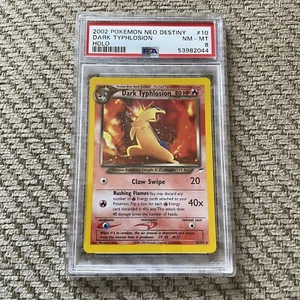 PSA 8 2002 Pokemon Neo Destiny Dark Typhlosion Holo 10/105 - Picture 1 of 2