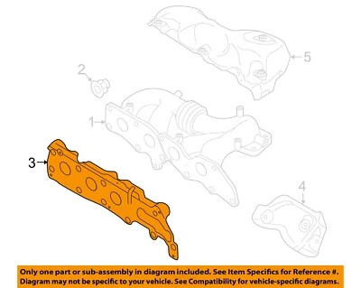 Прокладка выпускного коллектора MAZDA 07-13 3 L3K913460 от оригинального производителя - Изображение 1 из 2