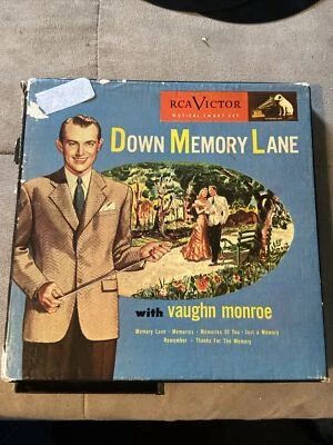 Down Memory Lane RCA Victor Record Vaughn Monroe 3 Disc Set Decca Records - Image 1 of 4