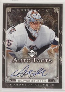 2006-07 Upper Deck Artifacts Auto-Facts Dwayne Roloson #AF-DR Auto