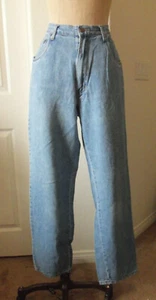 Vintage Perry Ellis AMERICA Rayon Cotton Denim Faded Blue Jeans - 34 - DAD JEANS - Picture 1 of 10