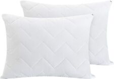 Waterproof Pillow Protectors Quilted, Zippered Pillow Cases, 100% Cotton Top,...