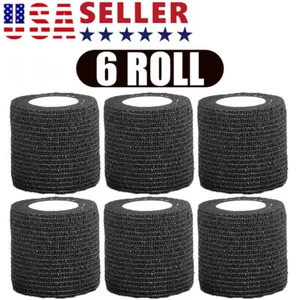6ROLLS Self Adhesive Cohesive Vet Gauze Tape Bandage Elastic Adherent 2"x 5Yards - Picture 1 of 13