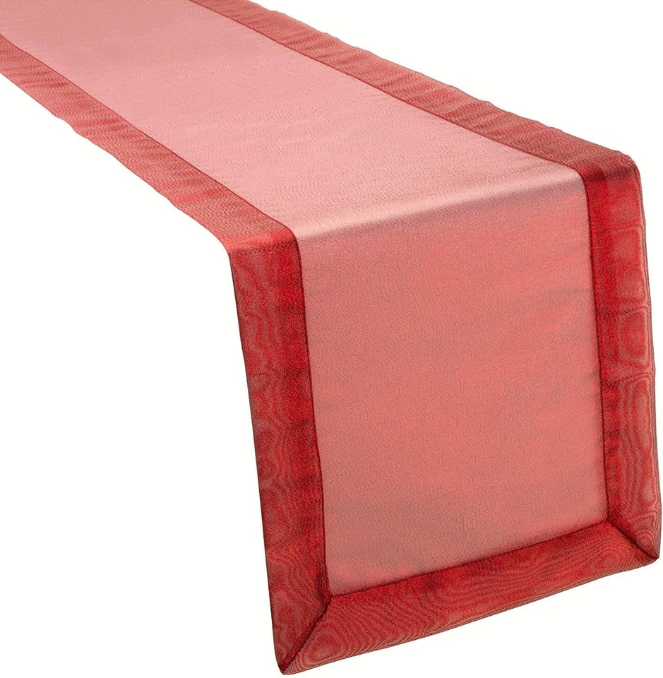 Let's Party Christmas Xmas Delicate Red Table Runner (13x70in-33x178cm Approx) - Image 1 of 1