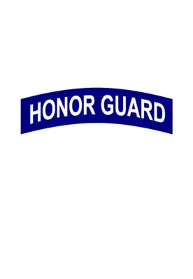 ORACAL HONOR GUARD (WHITE ON BLUE) TAB Vinyl Window Decal/Sticker United States Army
