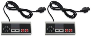 2 controladores con cable para consola NES-004 original Nintendo NES vintage gamepad - Imagen 1 de 3