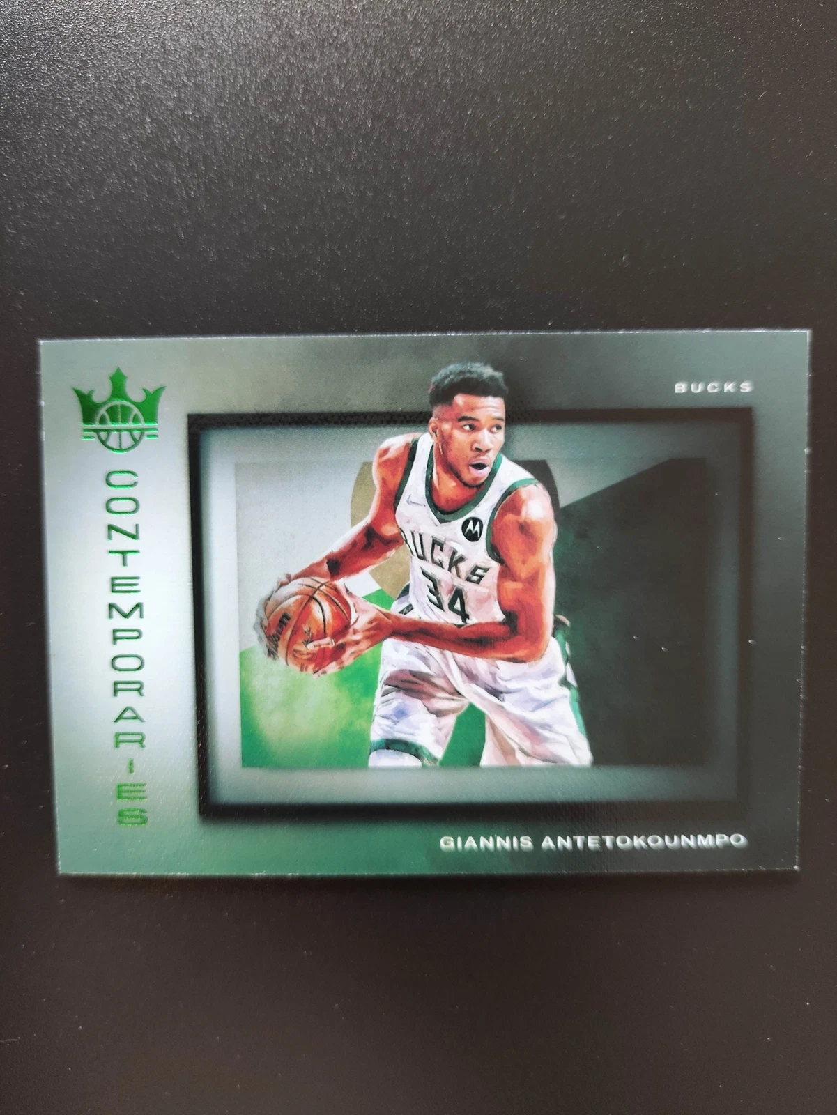 2021-22 Panini Court Kings Giannis Antetokounmpo Contemporaries Green /25