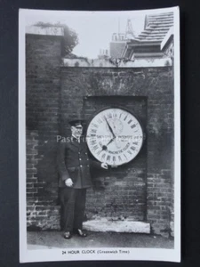 Shepherd Gate 24 Hour Clock - The Royal Greenwich Observatory - Old RP Postcard - Picture 1 of 2