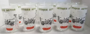 Juego de 10 vasos de beber Anchor Hocking para autos antiguos 1902 Packard - Imagen 1 de 9