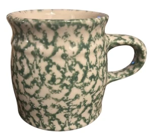 The Workshops Gerald E. Henn GREEN Roseville Spongeware Mug Coffee Tea Cup - Picture 1 of 3