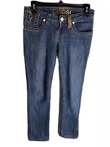 Coogi womens jeans size 1/2 light fade embroidered straight leg - Picture 1 of 11