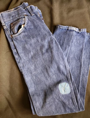 Vintage FOREMOST Jeans  28 X 31 WORN Zipper Broke JC Penney - Image 1 of 4