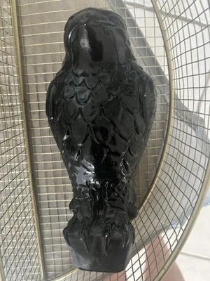 Estátua de Falcão Maltês de Gesso Vintage 12” 10 lb – Réplica de Filme Pesado – LEIA - Imagem 1 de 4