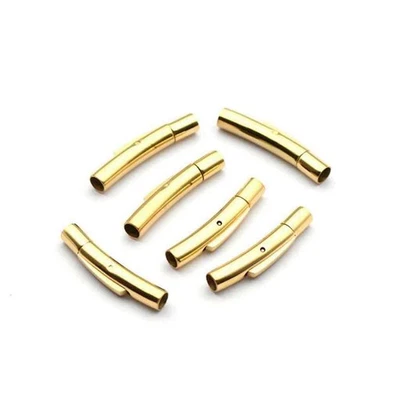 Echt Leder Armband Armreif Titanstahl Verschluss 4mm Breit Schwarz Rot Blau Brau - Bild 1 von 4