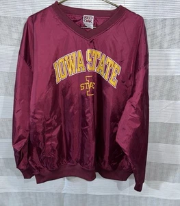 Vintage Red Oak Sportswear Iowa State Garnet & Gold Pullover V-Neck Unisex XL - Picture 1 of 6