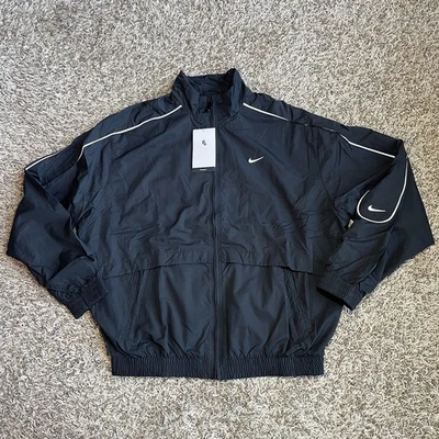 Nike Air Sportwear Solo Swoosh сплетенный Track куртка мужская маленький черный FB8622-010 - Изображение 1 из 4