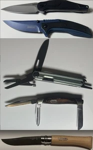 Lot of 5 Unused  Budget Knife Bundle - Kershaw, Gerber, Case, Opinel - Picture 1 of 3