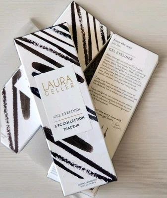 Kit delineador de ojos en gel Laura Geller, 5 piezas (negro, marrón oscuro, caqui, azul marino, violeta profundo) Foto 1 de 4
