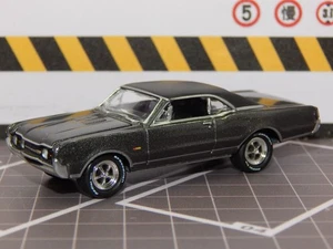 1967 '67 Oldsmobile Cutlass 442 Gray Black V-8 Vinyl Roof 1/64 Diorama Replica - Picture 1 of 5
