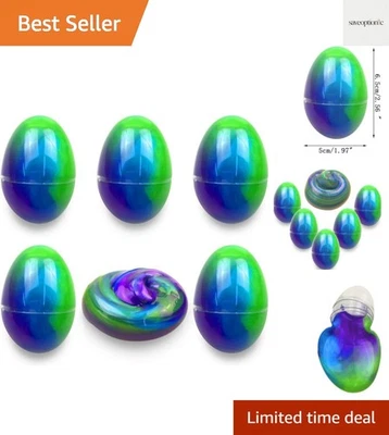 Paquete de 5 huevos de limo juguetes de alivio del estrés para niños niños niñas medias de Navidad S... Foto 1 de 4