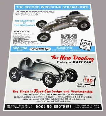 Dooling Bros. tether car advertisement - Image 1 of 2