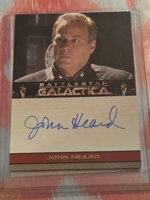 Tarjeta autógrafa 2007 Battlestar Galactica temporada 2 John Heard como Comandante Garner Foto 1 de 2