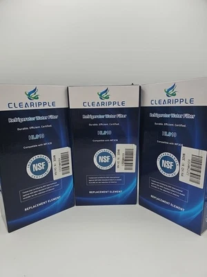 Filtro de agua para refrigerador CLEARIPPLE HL010 paquete de 6 WF3CB Foto 1 de 4