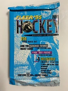 1995 Fleer Hockey Sealed Pack Hobby 12 cards Per Pack Sealed - Picture 1 of 3