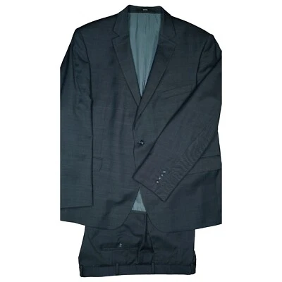 DIGEL 30 Anzug Sakko Grau Herren Jacke Blazer Stretch Business Hose W38 L32 XXL - Bild 1 von 3