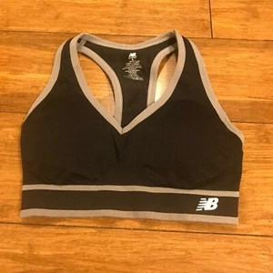  New Balance NB Sports Bra Black Workout Racerback Size S - Picture 1 of 2