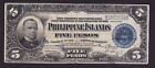  US Philippines 5 Peso 1924 Treasury Certificate MacKinley SN# B1670338B