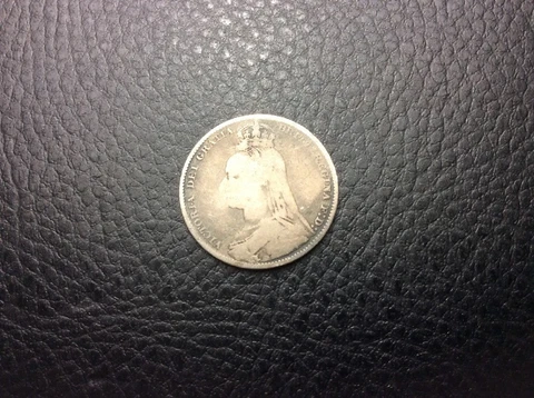 1890 Great Britain Victoria Dei Gratia Silver Coin RARE Cover