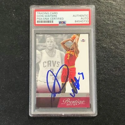 2014-15 Panini Prestige #118 Dion Waiters Signed Card AUTO PSA Slabbed Cavaliers - Image 1 of 2