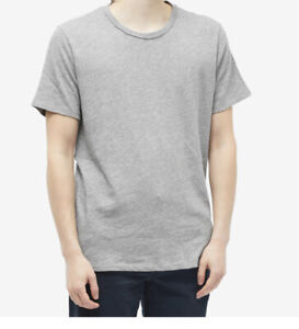 rag & bone Standard Issue Mens Soft Gray Short Sleeve Crew T Shirt Size L