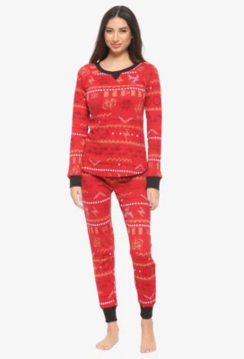 Harry Potter Fair Isle Girls Thermal Sleep Set - Junior Small - Image 1 of 2