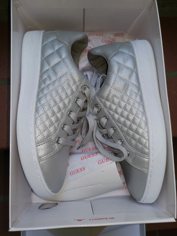 SNEAKER DONNA GUESS SILVER NUOVE - Immagine 1 di 4