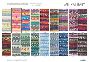 Lana100% MISTRAL Sesia 50gr 175mt irrestringile ferri uncinetto maglia Jacquard