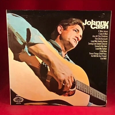 Hymns By Johnny Cash 1971 UK vinyl LP Swing Low Sweet Chariot I Saw The Man B - Image 1 of 4