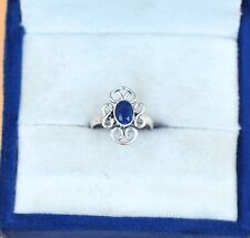 925 Sterling Silver Tanzanite Gemstone Handmade Jewelry Ring (US) Size-7''