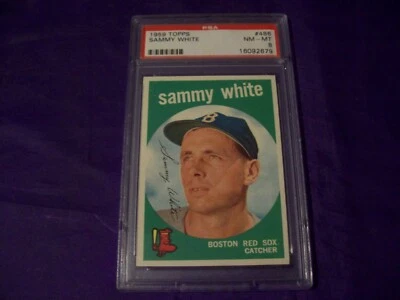 1959 TOPPS #486 SAMMY WHITE PSA 8 - Image 1 of 2